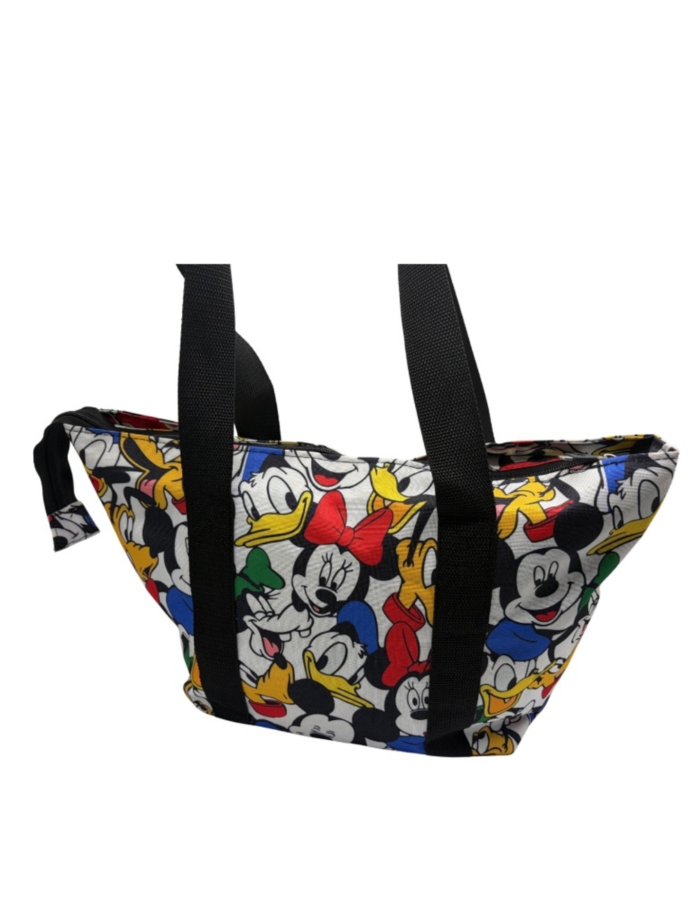 Disney Mickey & Friends Character Print Zip Tote Bag